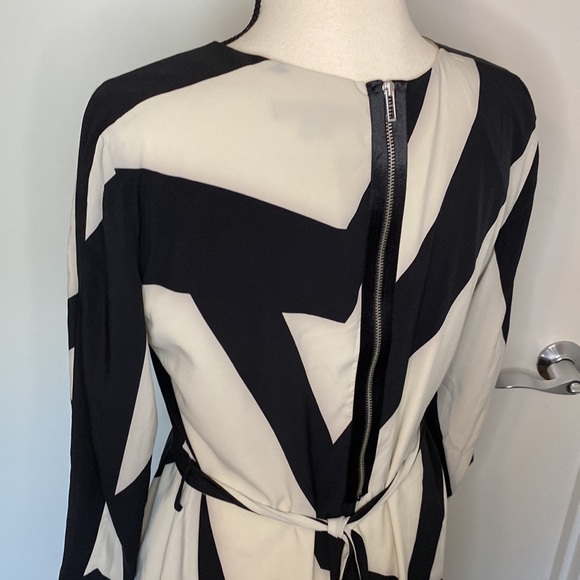 Armani Exchange 3/4 Sleeve Dress with Reversible Belt, 6 - Picture 9 of 14